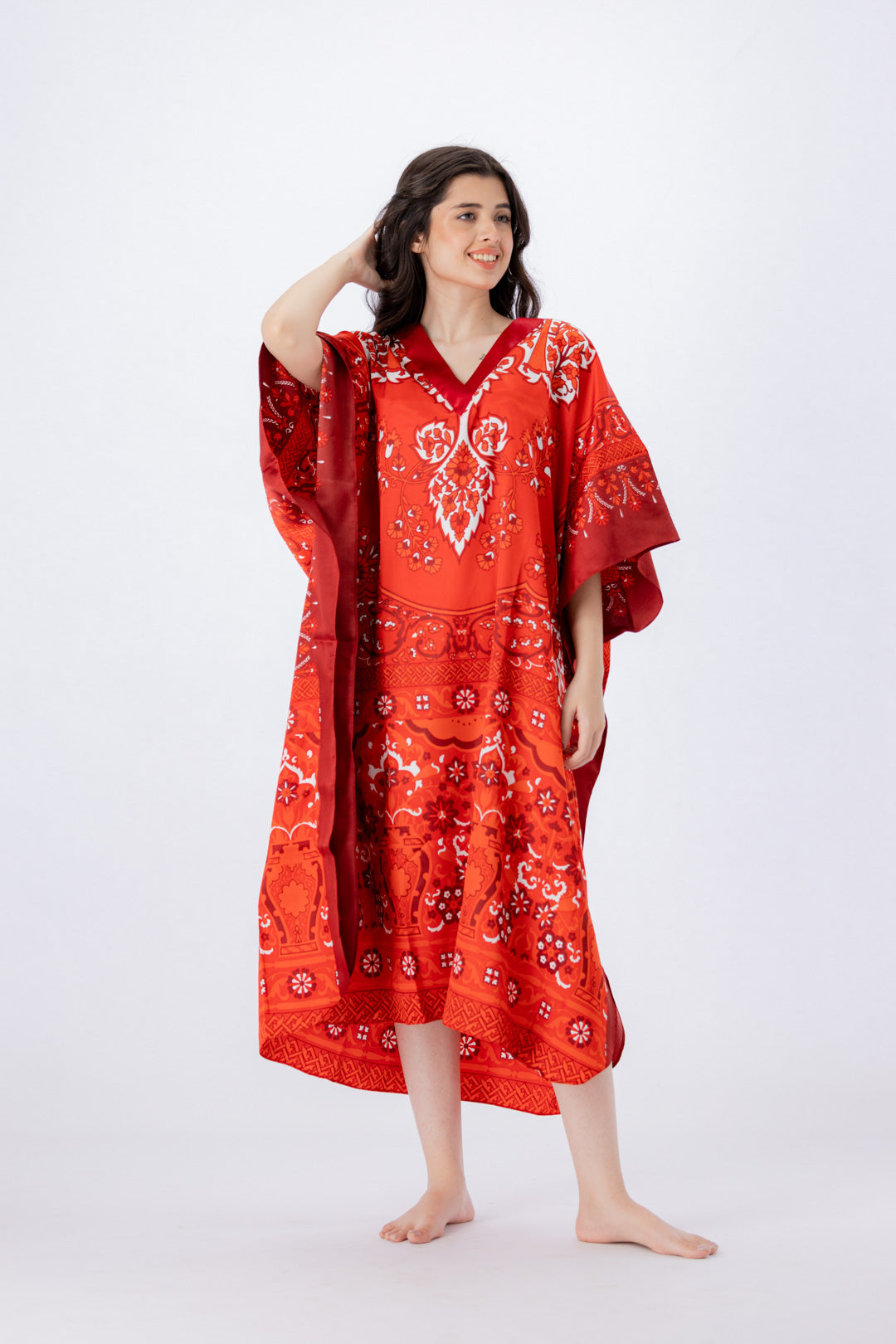 g&g - Red Printed Kaftan