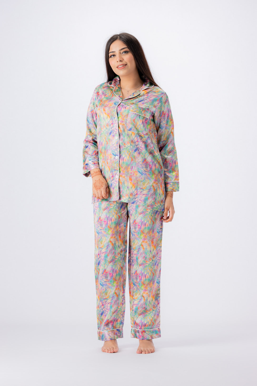 g&g - Women's Short-sleeve Silk PJ Set