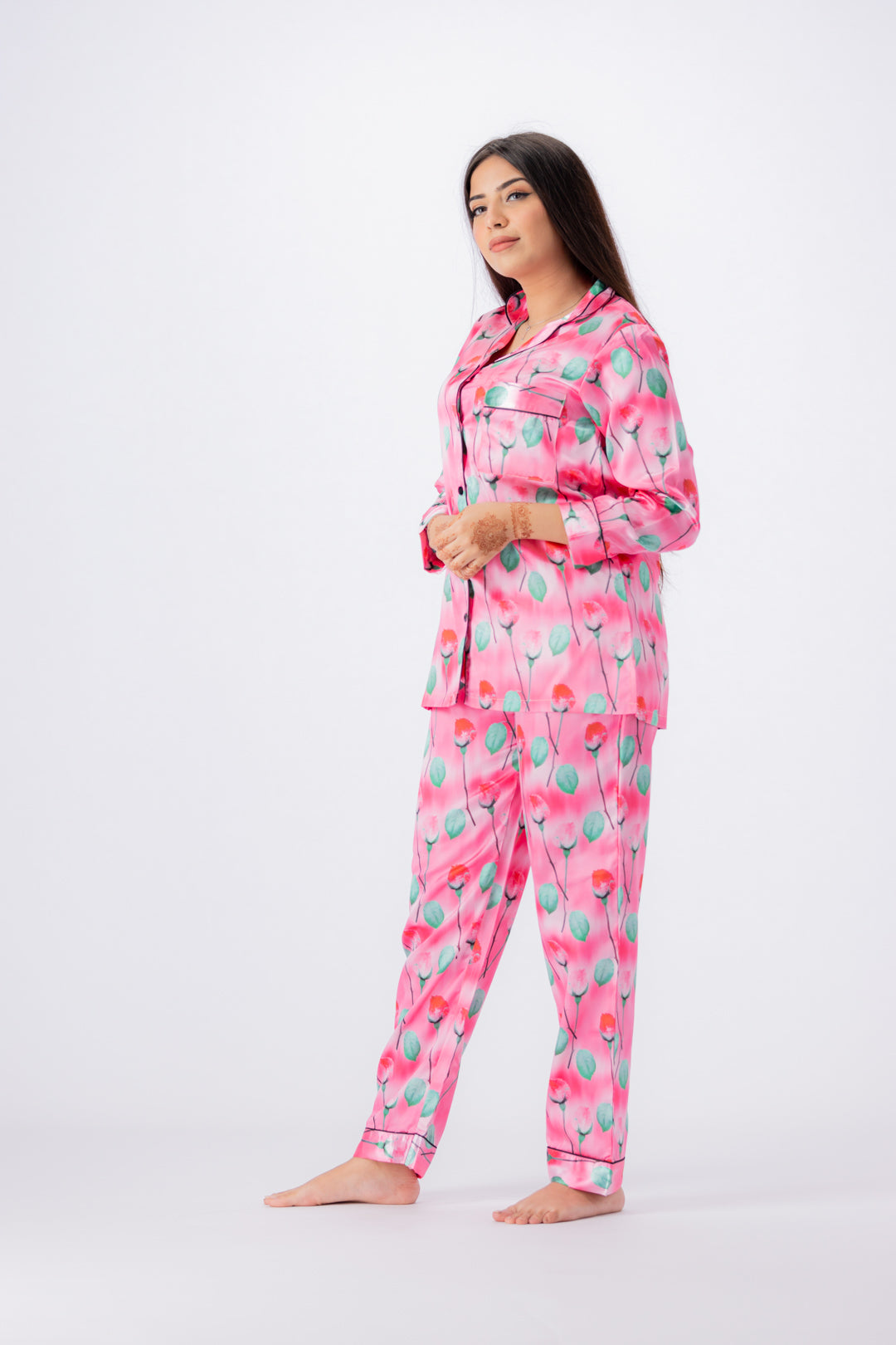 g&g - Women's Short-sleeve Silk PJ Set