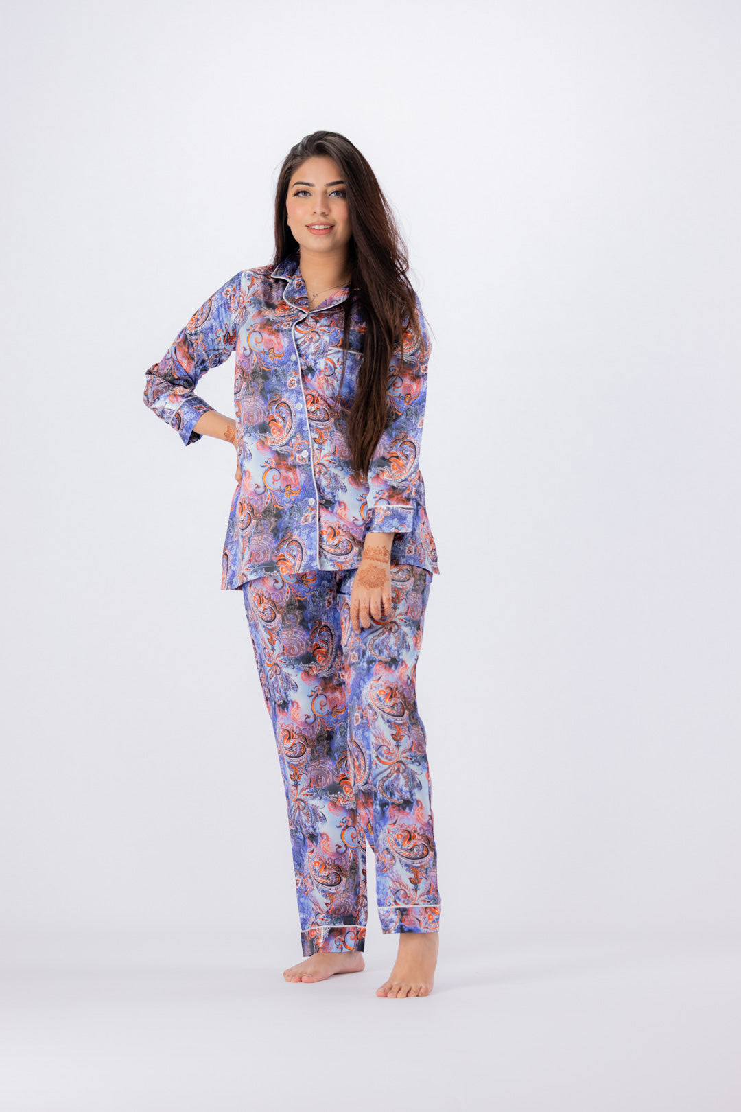 g&g - Women's Short-sleeve Silk PJ Set