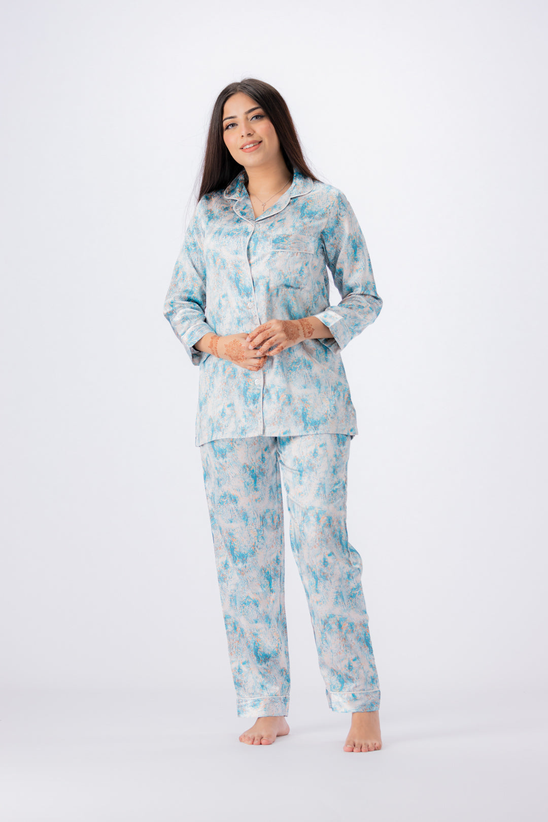 g&g - Women's Short-sleeve Silk PJ Set