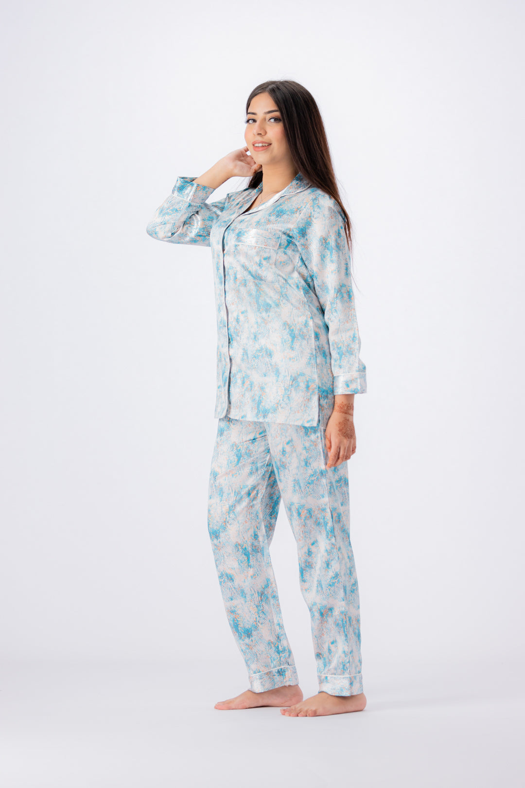 g&g - Women's Short-sleeve Silk PJ Set