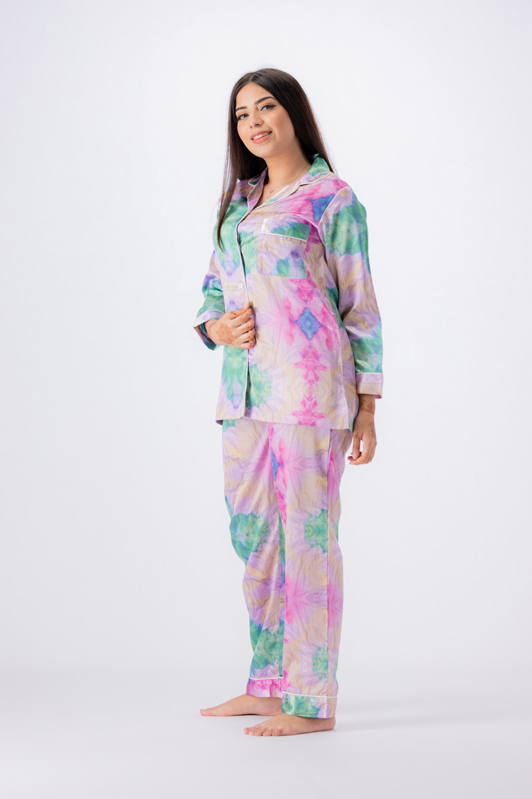 g&g - Women's Short-sleeve Silk PJ Set