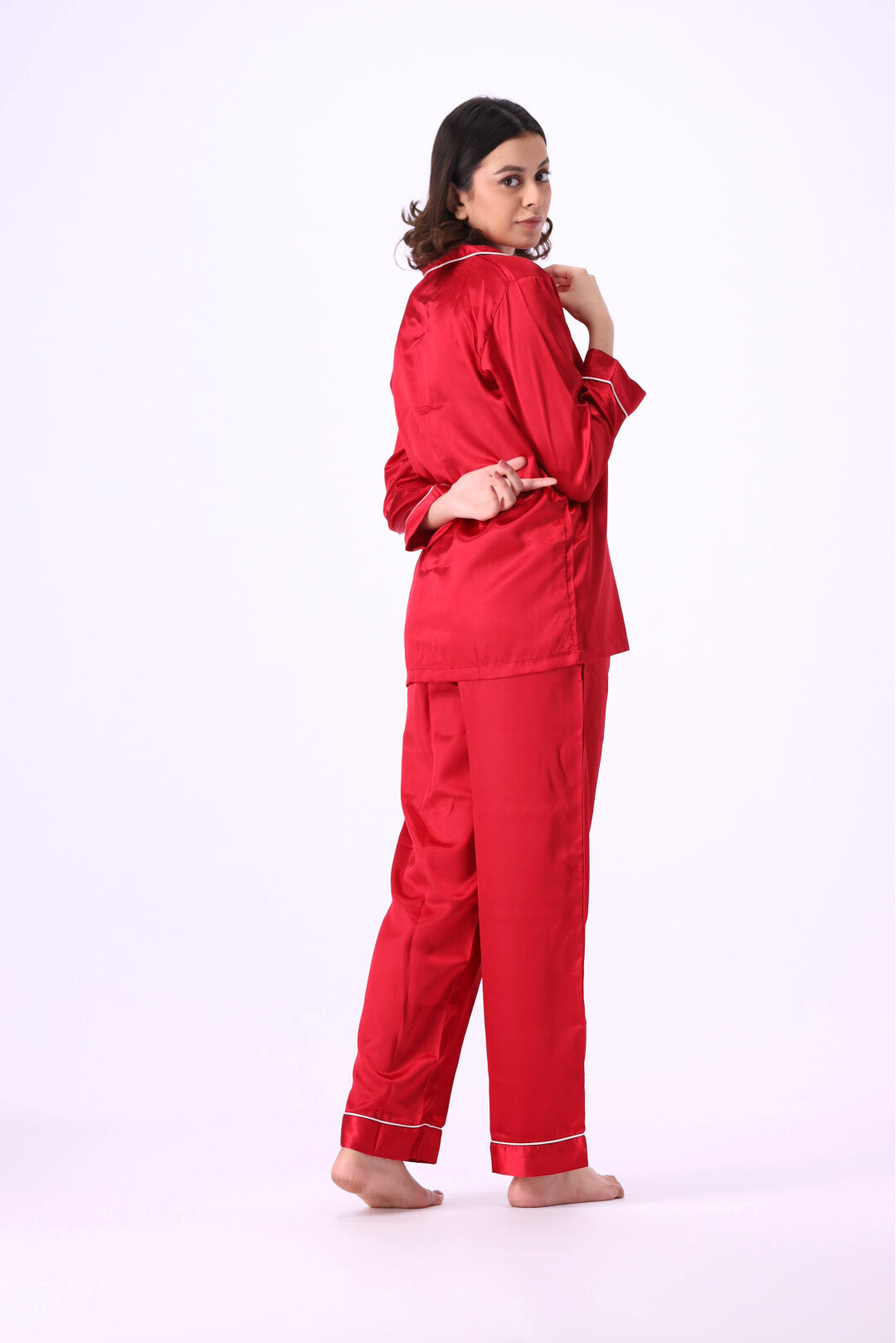 g&g - Silk Satin Plain PJ Set