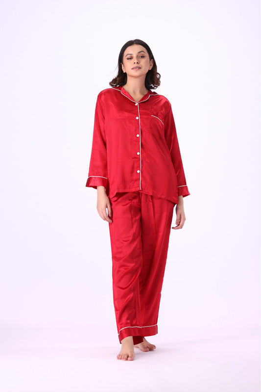 g&g - Silk Satin Plain PJ Set