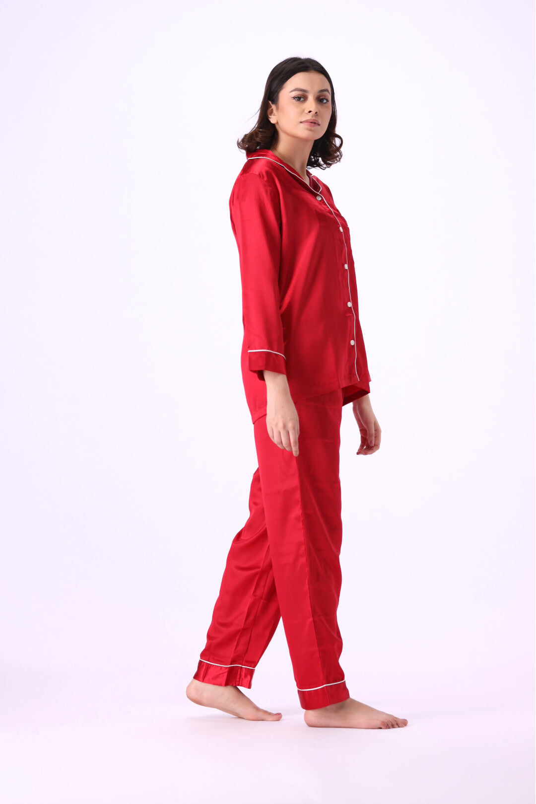 g&g - Silk Satin Plain PJ Set