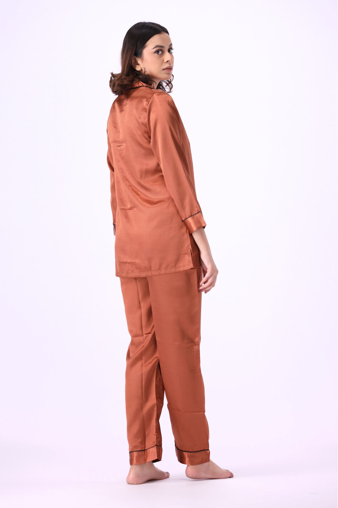 g&g - Silk Satin Plain PJ Set