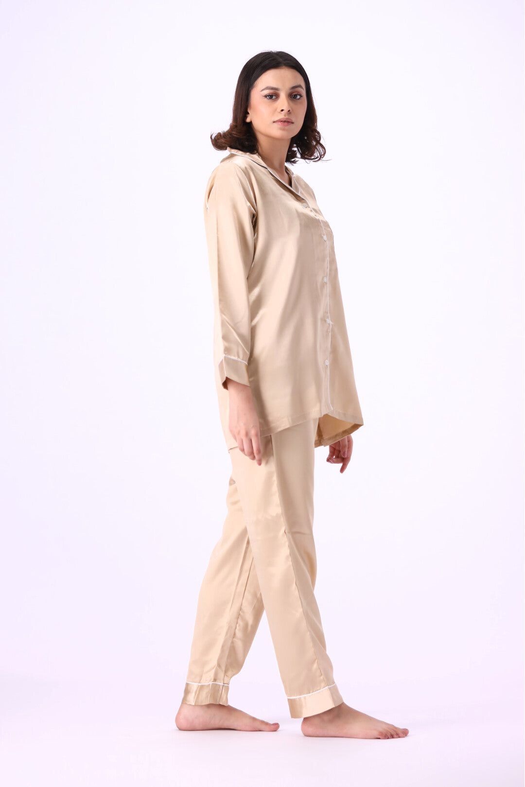 g&g - Silk Satin Plain PJ Set