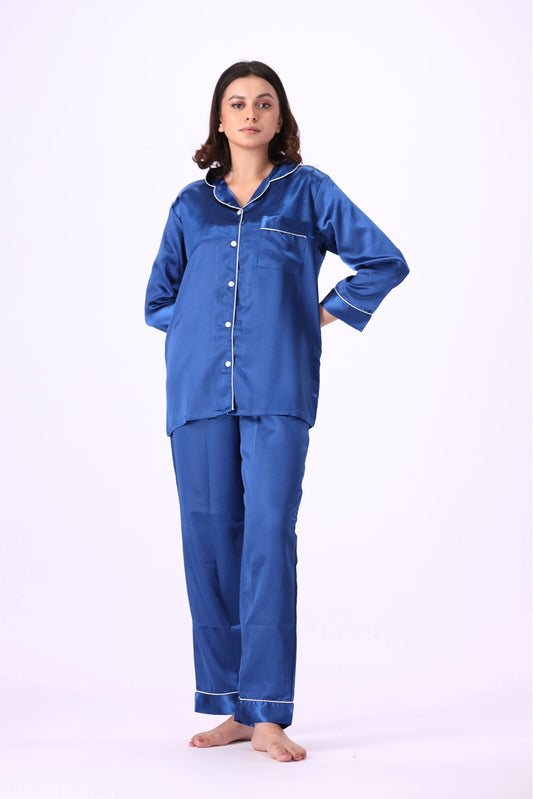 g&g - Silk Satin Plain PJ Set