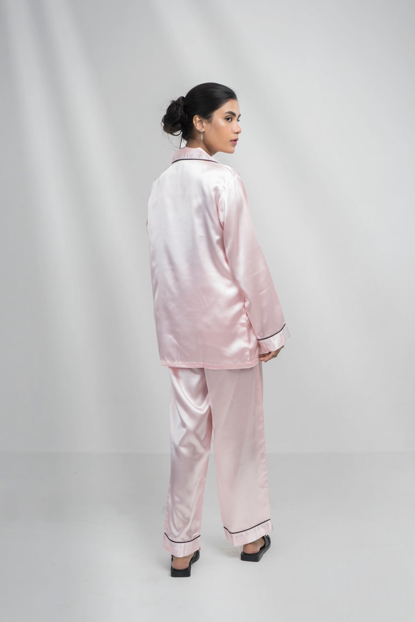 g&g - Silk Satin Plain PJ Set