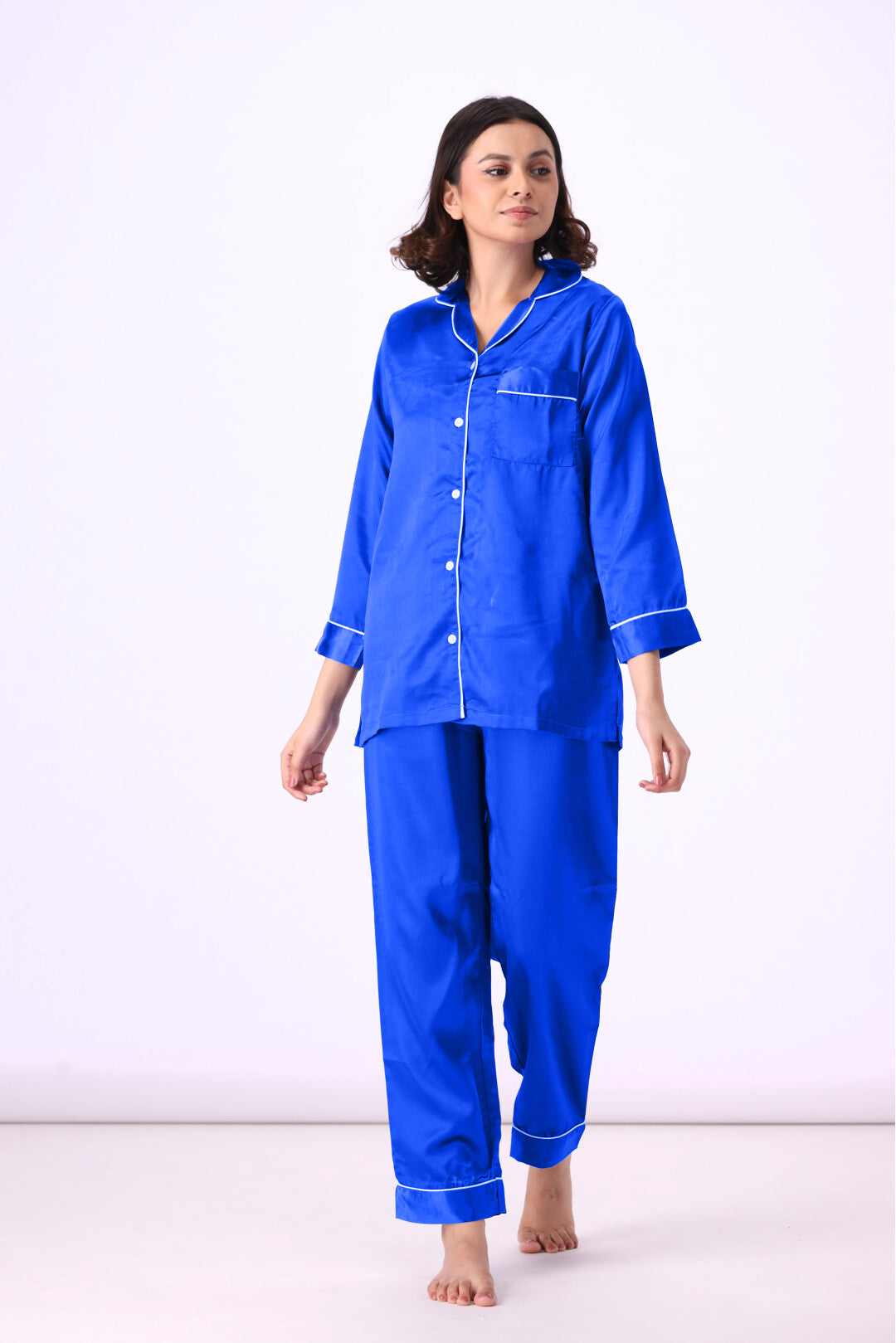 g&g - Silk Satin Plain PJ Set