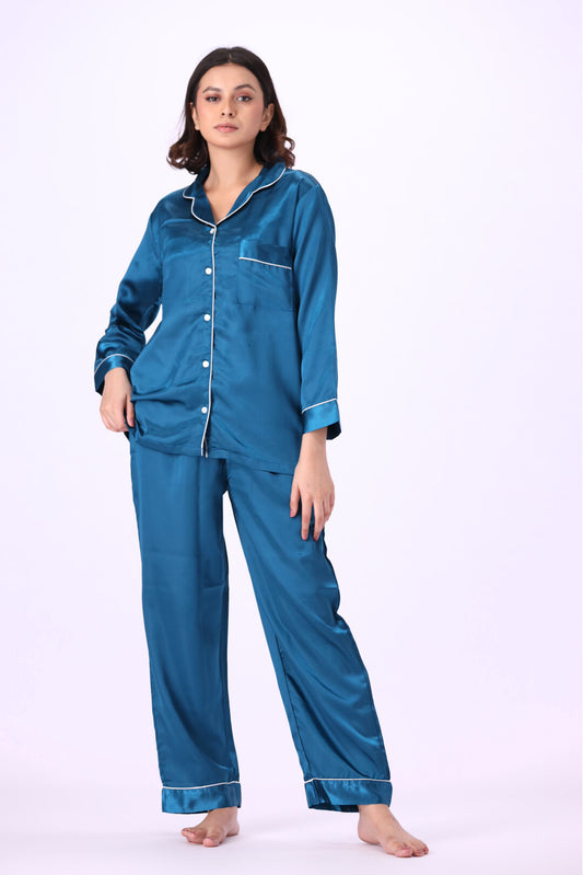 g&g - Silk Satin Plain PJ Set