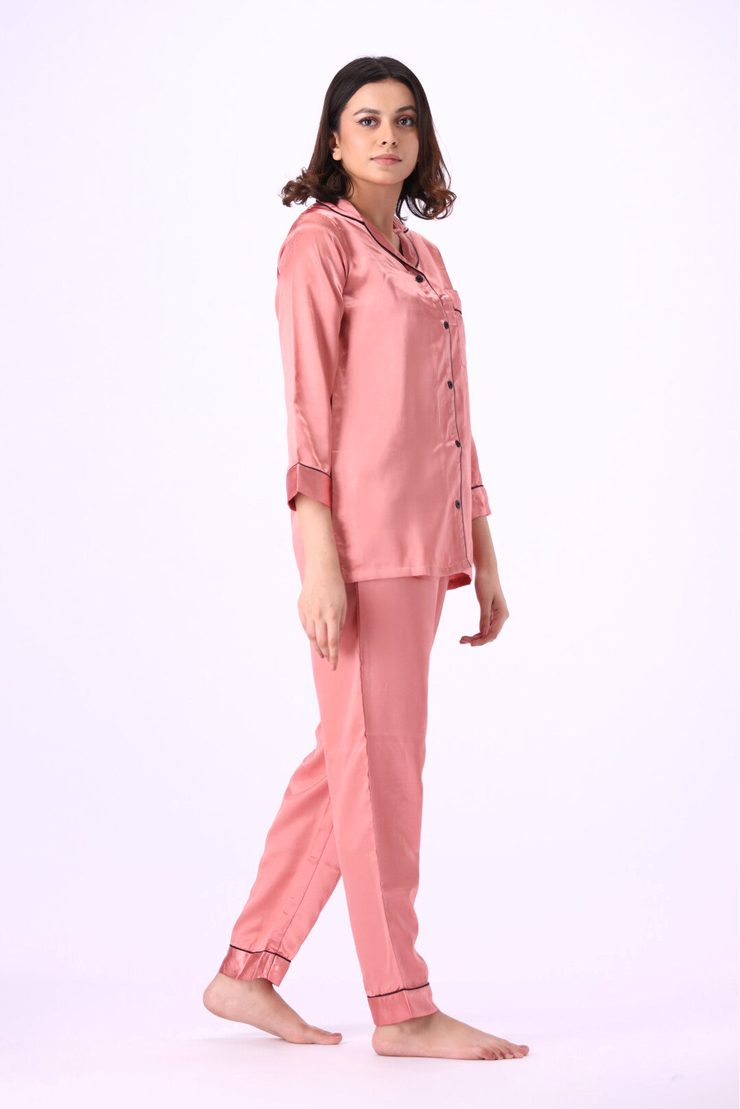 g&g - Silk Satin Plain PJ Set