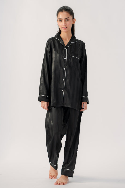 Black Stripe Iron-Ezee PJ Set