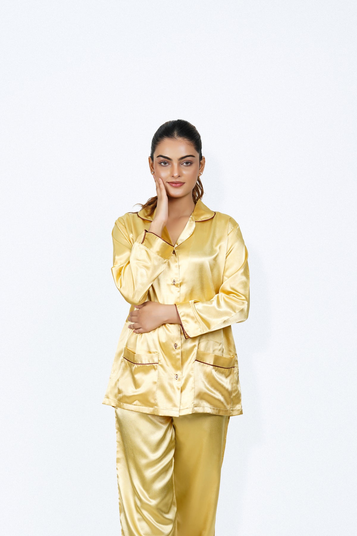 g&g Opulent Touch 2pc Women Printed Pajama Set Nightdress