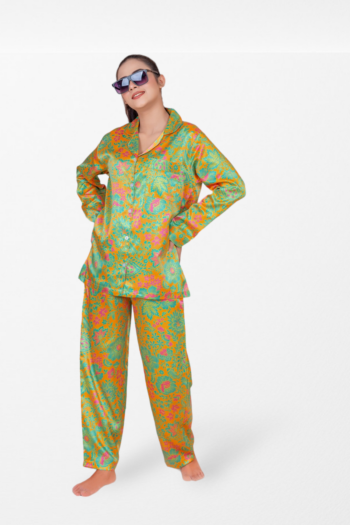 g&g Luxe Lounge Pajamas Women Printed Pajama Set Nightdress