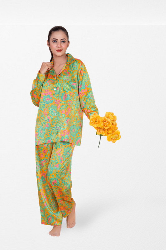 g&g Luxe Lounge Pajamas Women Printed Pajama Set Nightdress
